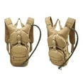 thumbnail image 2 of Gowoo Hydration 3L Tactical Hydration Backpack with Water Bladder Leak-Proof Military Daypack for Hiking, Running, Cycling, Camping, Hunting, Walking, Outdoor; Tan, 2 of 6
