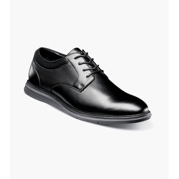 Nunn Bush Chase Men's Plain Toe Oxford, Black, 8