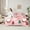 Pink Red, variant on Homewish Girls Kawaii Snowman Twin Bedding Sets 7-Piece, Cute Pink Bedding Comforter Set, Merry Xmas Tree Sheet Sets, Breathable Home Decor