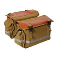 thumbnail image 4 of Siruishop Bike Pannier Double Pannier Multifunctional Bike Bags for Rear Rack for Shopping Dark Brown, 4 of 8