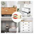 thumbnail image 6 of Password Hasp Locks Keyless Combination Lock Twist Knob No Drilling Required for Door Security Gate Gold 4", 6 of 6