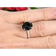 thumbnail image 4 of 1.75 Carat Oval Cut Black Diamond Moissanite Engagement Ring on 10k White Gold, 4 of 5