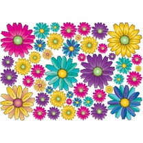 Gerber Daisy Flower Wall Decals Stickers Multicolored Gerber Decor by Presto Chango Decor