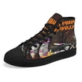 thumbnail image 7 of Happy Halloween HairStaylists High Top Canvas Shoes Sneakers Black Size 12, 7 of 7