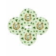 thumbnail image 7 of 13 Inch Round Placemats Set of 4, Saint Patrick's Day Non Slip Heat Insulation PP Table Mats, Spring Horseshoe Green Clovers Leaves Washable Place Mats for Kitchen Dining Party Table Decor, 7 of 7