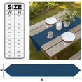 thumbnail image 3 of Dark Blue Table Runner Linen Burlap Table Runner 70 Inches Long Rustic Farmhouse Solid Color Dresser Scarves for Kitchen Island Coffee Dining Room Party Wedding Banquet Holiday Decoration 13"x70", 3 of 8