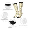 thumbnail image 6 of Daiia Sports Socks Leopard Print Printed Novelty Crew Socks for Men Women Knee High Socks Cotton Socks Soft & Breathable Support Unisex Socks, 6 of 9