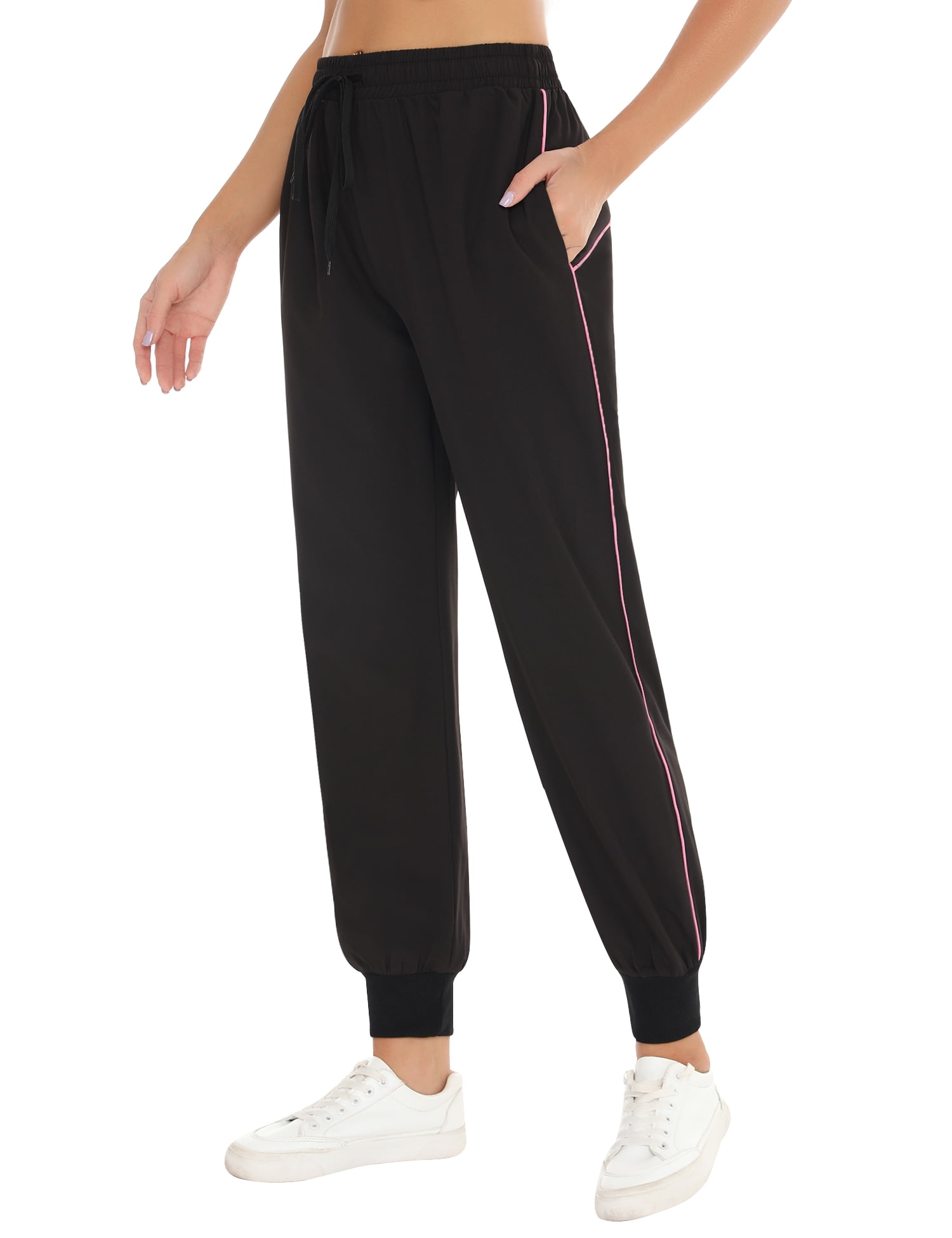Uniexcosm Women's Printed Solid Activewear Jogger Track Cuff Sweatpants -  Walmart.com