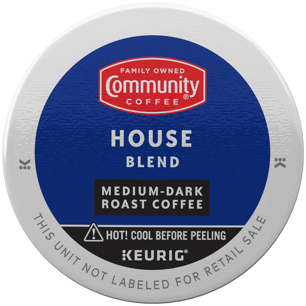 Community Coffee House Blend Medium-Dark Roast Single Serve Keurig K-Cup Pods 24 ct Box