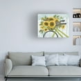thumbnail image 4 of Canvas Wall Art - Tanya Nyp 'Basket of Sunflowers' Wall Art for Living Room, Bedroom, or Office Décor by Trademark Fine Art - 19 x 14 Inches, 4 of 4