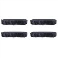 thumbnail image 1 of 4 Pcs Couverture de Table de Billard 8 Pieds avec Cordon de Serrage Couverture de Table Imperméable pour Table Rectangulaire, Noir, 1 of 8