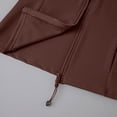 thumbnail image 4 of WMTBSRSW Women UPF 50+UV Rash Guard Swim Shirt Long Sleeve Slim Fit Fishing Hiking Outdoor Shirt Lightweight Sun Protection Zip up Jackets Brown Large, 4 of 7