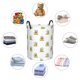 thumbnail image 4 of Balery Rubber Duck Showe Cesta de ropa redonda con asas, impermeable, independiente, para ropa, juguetes, dormitorio y familia-Small, 4 of 6
