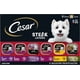 thumbnail image 1 of CESAR Adult Wet Dog Food Classic Loaf in Sauce Steak Lovers Variety Pack with Real Meat, 3.5 oz. Easy Peel Trays, Pack of 36 ShopWise Round, 1 of 5