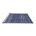 thumbnail image 2 of Ahgly Company Machine Washable Indoor Rectangle Abstract Blue Modern Area Rugs, 3' x 5', 2 of 4
