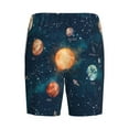 thumbnail image 2 of Lsque Solar System And Planets Mens Sleep Pajama Shorts,Short Pajama Pants, Cotton Ultra-Soft Knit-Medium, 2 of 9