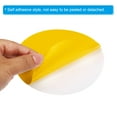 thumbnail image 4 of Uxcell 5" Round Floor Sticker Classroom Spot Marker Adhesive Waterproof Vinyl Line Up Sign Light Yellow 20 Pack, 4 of 6