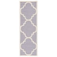 thumbnail image 6 of SAFAVIEH Cambridge Justine Geometric Quatrefoil Wool Area Rug, Silver/Ivory, 5' x 8', 6 of 11