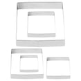 thumbnail image 2 of 5Pcs Metal Biscuit Molds Square Cookie Cutters Restaurant Cookie Cutter Square Biscuit Cutters, 2 of 4
