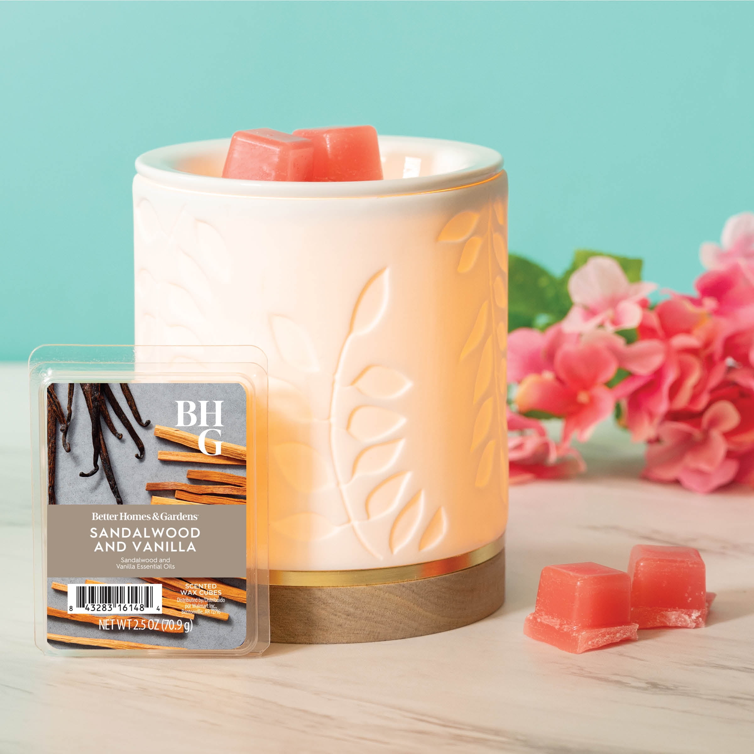 Sandalwood & Vanilla Scented Wax Melts, Better Homes & Gardens, 2.5 oz