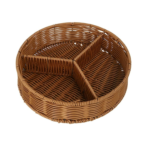 Imitation Rattan Baskets Handmade Wicker Storage Baskets for Home