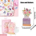 Bloomylog 2025 Bloomy Flower Calendar,Flower Desk Calendar, Mini Desk