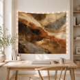 thumbnail image 5 of Abstract Flowing Earth Tones Art on Cream Background, Warm Abstract for Art Lovers, Modern Wall Decor, Housewarming Gift, Tapestry Wall Hanging for Living Room and Bedroom, 5 of 7