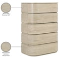 thumbnail image 2 of Meridian Furniture Annalise Natural Solid Wood Chest, 2 of 10