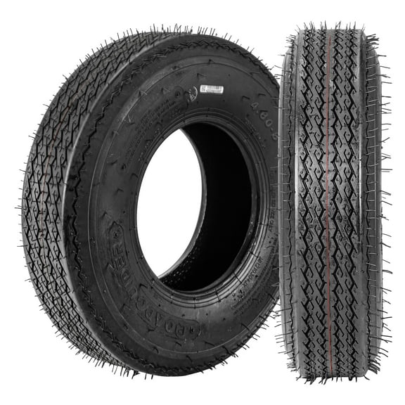 2 PACK Trailer Tires, 4.80-8 6PR Trailer Tires, Load Range C, 6PR