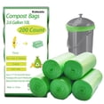 thumbnail image 1 of 200Counts 2.6Gallon Compost Bags,10L composte bag kitchen,Organic bag,Sacs compost,Small green bin bag,Compostable Liner Bags for Compost Bin,Biodegradable bag for Food Scrap, 1 of 7