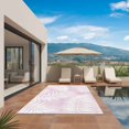 thumbnail image 2 of Palm Leaves Pink Outdoor Rug for Patio/Deck/Porch, Non-Slip Large Area Rug 3 x 5 Ft, Summer Botanical Coastal Tropical Indoor Outdoor Rugs Washable Area Rugs, Reversible Camping Rug Carpet Runner, 2 of 8