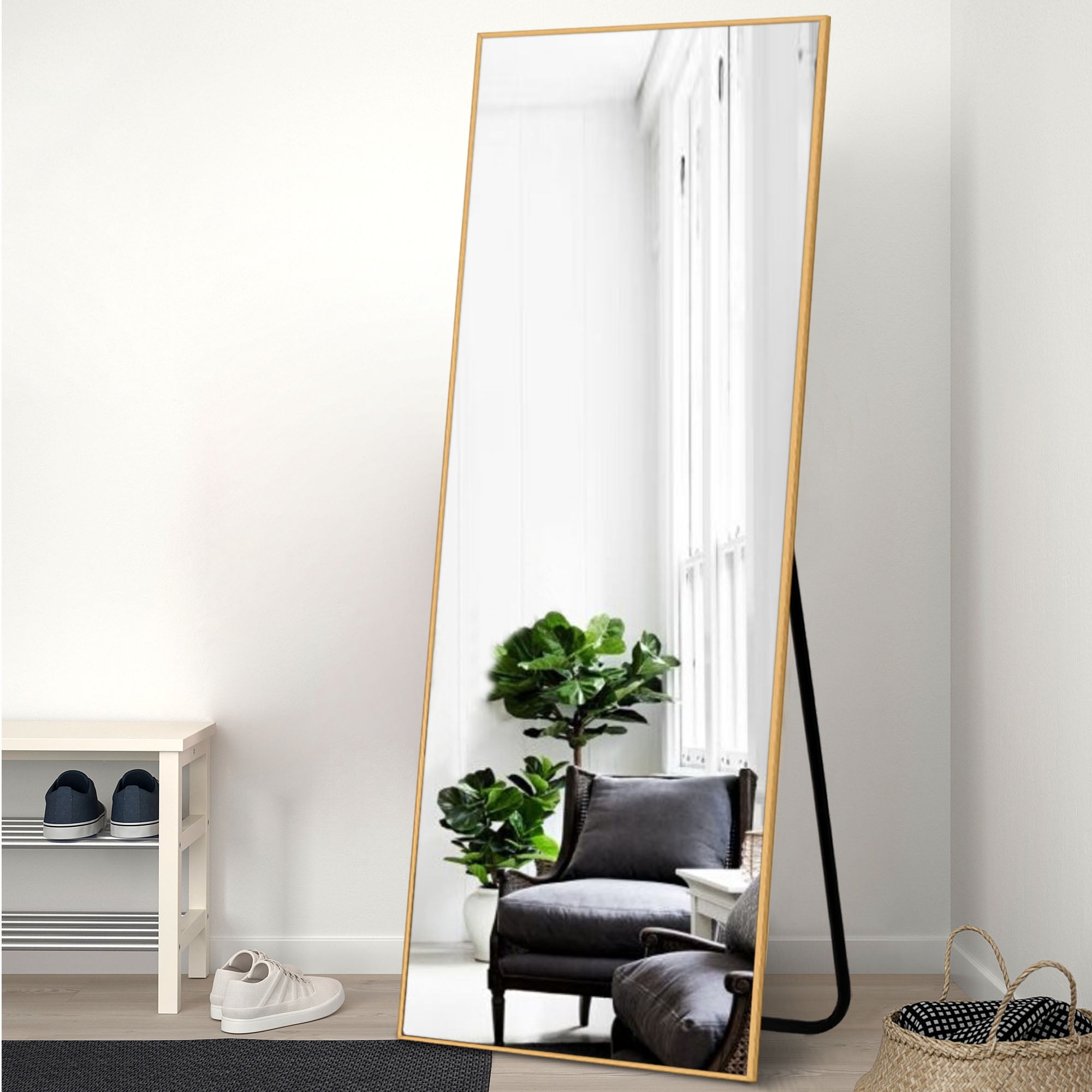 PexFix 71" x 24" Full Length Mirror Floor Mirror Full Body Mirror ,Gold