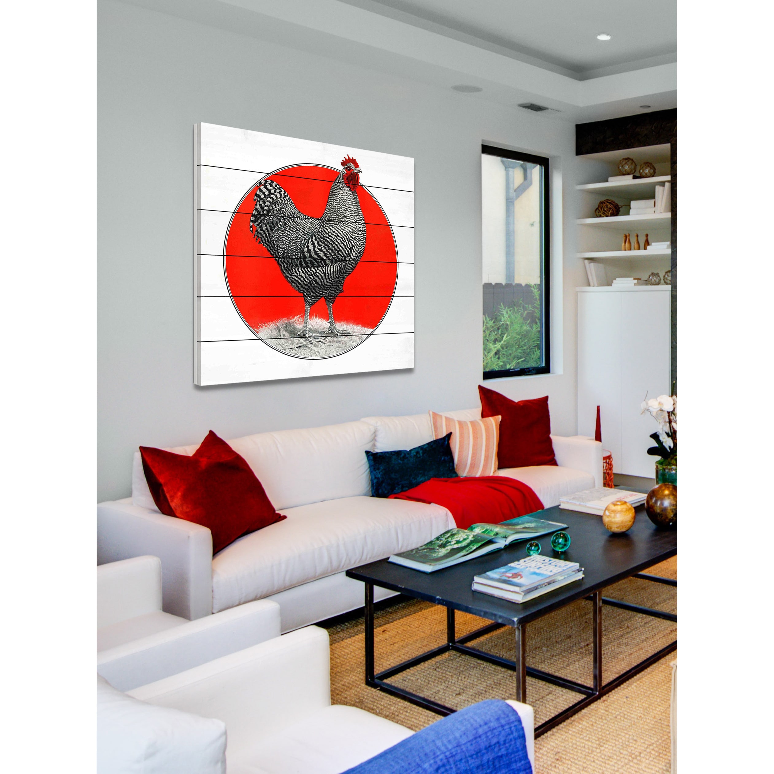 Marmont Hill "Plymouth Rock" Painting Print on White Wood
