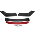 thumbnail image 4 of Universal Car Front Bumper Lip Spoiler Splitter Body Kits 2 Layer Carbon Fiber, 4 of 5