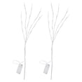 thumbnail image 1 of Shisuyan Artificial Birch Tree With Lights Led Birches Plastic 2Pcs 27.2X7.9X0.2In, 1 of 9