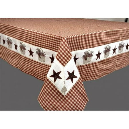

60 x 86 in. Table Cloth Star Basket