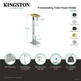 thumbnail image 4 of Kingston Brass SCC8500 Freestanding Toilet Paper Holder with Storage Shelf in Matte Black, 4 of 5