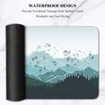 thumbnail image 6 of Extended Gaming Mouse Pad (31.5x11.8 in), Large Non-Slip Rubber Base Mousepad,Waterproof Keyboard Mouse Mat Desk Pad for Work, Game, Office, Home - Mountains and Forest Pattern Watercolor, 6 of 6