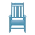 thumbnail image 4 of Outdoor Rocking Chair, High Back Porch Rocker Chair, All Weather Resistant HDPE Oversized Adirondack Rocking Chairs for Patio, Garden, Lawn, Indoor，Light Blue, 4 of 4