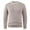 Khaki, variant on fheaev Sweater for Men Fall Soft Classic Pullover Top Men Solid Color Elastic Knit Warmth Tight-Fitting Casual Round-Neck Sweater