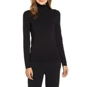 Anne Klein Women's Turtleneck Long Sleeve Top Black Size XX-Small