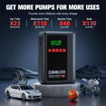 thumbnail image 5 of GOOLOO A2 8-in-1 Jump Starter with Air Compressor, 2500A Car Battery Booster (Up to 8L Gas/6L Diesel) 150 PSI Cordless Auto-Shutoff Tire Inflator, 12V Supersafe Lithium Jump Box with Jumper Cables, 5 of 12