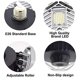 thumbnail image 5 of Kuymtek 80W 144 LED Garaje Luces de techo Hogar Pasillo Lámpara Tienda Iluminación (Plata), 5 of 7