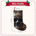 thumbnail image 3 of Lsque Gold Pattern Black Skull Pattern 18 Inch Christmas Stockings, Festive Holiday Stocking for Christmas Decorations Holiday Decor, 3 of 7