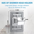 thumbnail image 4 of Soporte de pared para cabezal de ducha HONGYUETECH, impermeable, cromado, 4 of 6