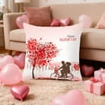 thumbnail image 4 of Tuvgenk 18x18 Inch Holiday Pillow Covers Set of 1, Valentines Printed Soft Square Pillowcase Cushion Cover for Chair Sofa Living Room Home Decor, 4 of 6