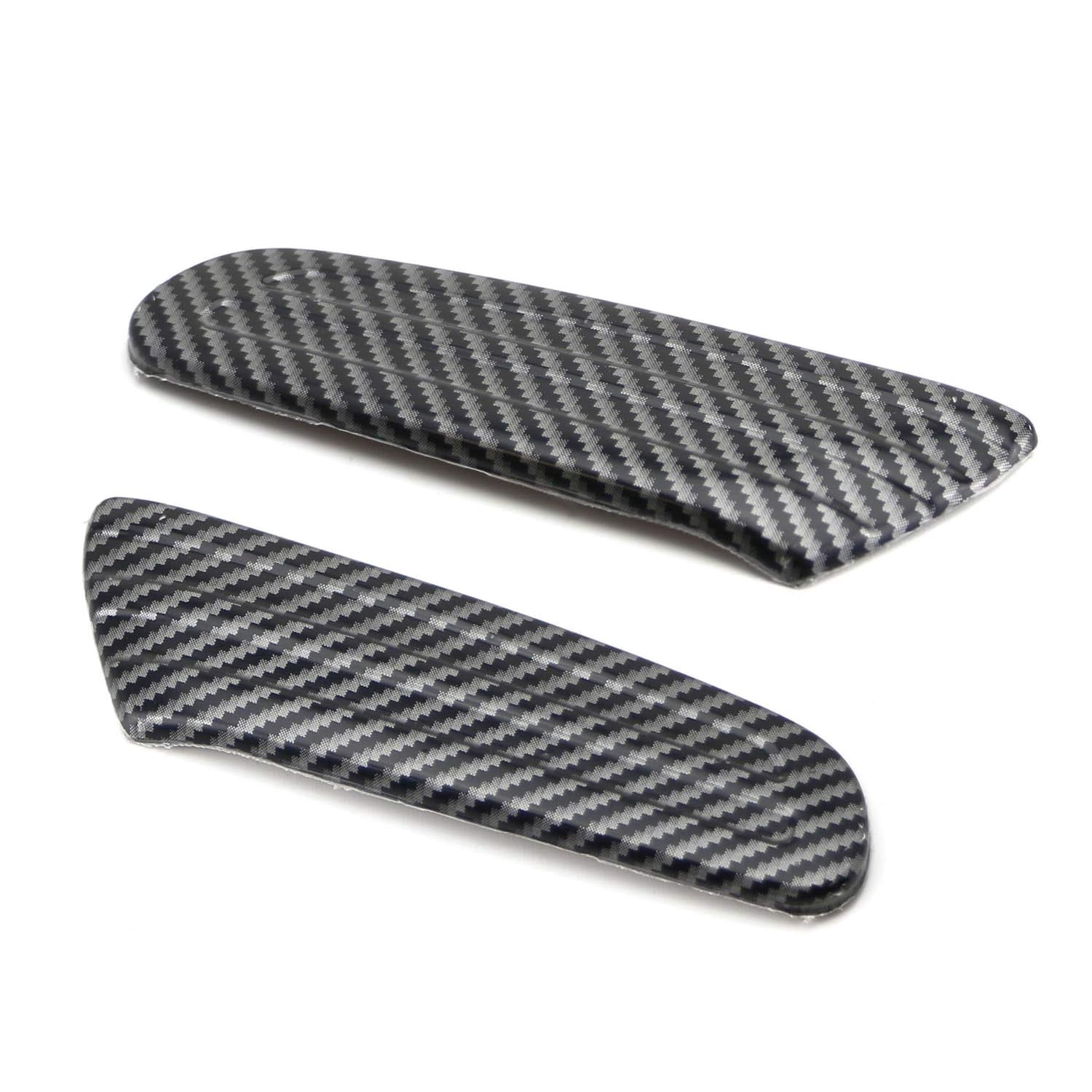 Black Carbon Fiber Pattern Side Marker Lamp Scuttle Insert Trims For MINI Cooper F55 F56 F57 Hardtop/5-Door/Convertible
