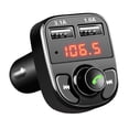 thumbnail image 1 of Cargador de teléfono móvil Bluetooth para coche Transmisor FM negro de 12 a 24 V Reproductor de MP3 Carga USB dual, 1 of 11