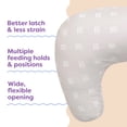 thumbnail image 5 of Boppy Nursing Pillow - Ergonomic Bottle & Breastfeeding Pillow with High, Firm, Large Area, Water-Repellant with Washable Cover;  Baby Safety Alliance Verified - Tan Checkered Stripes, 5 of 10