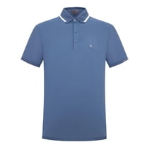 Pro X Gear Men's Premium Golf Polo – Silky Tech Nylon, Cooling, UV-Resistant, Quick-Dry Athletic Shirt for Golf, Tennis, and Casual Wear Navy Blue 2X-Large